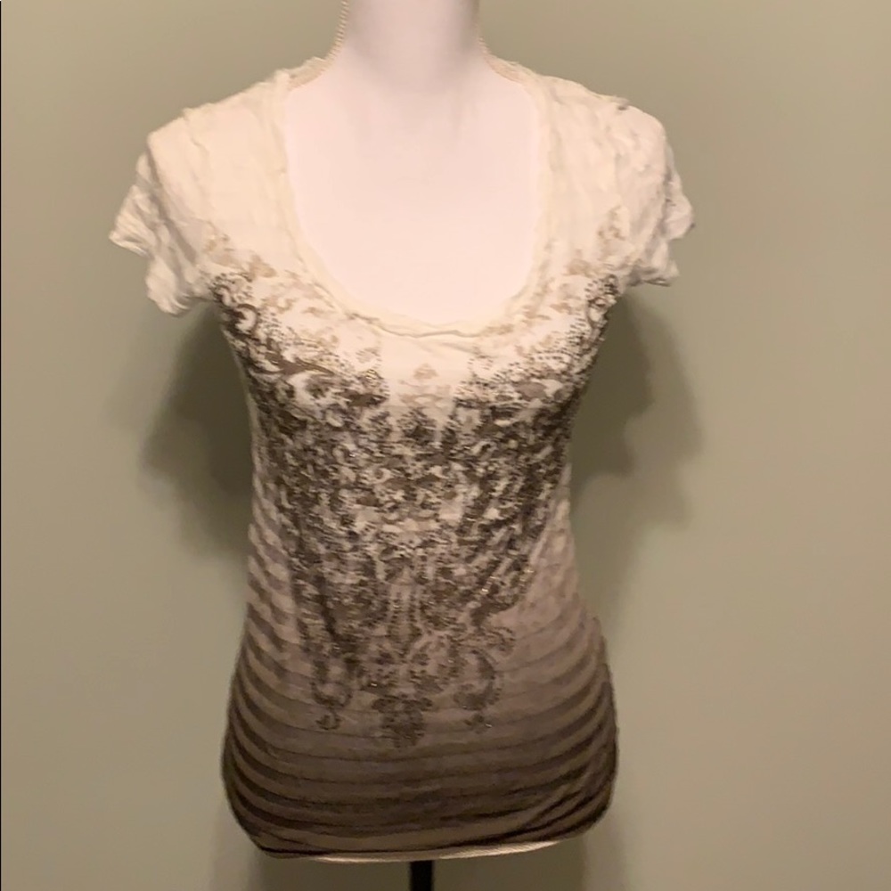 Maurices Striped Beaded Tee